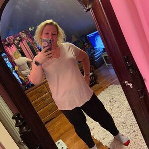 Ava & Viv 2X Pink Short sleeved T-Shirt Top